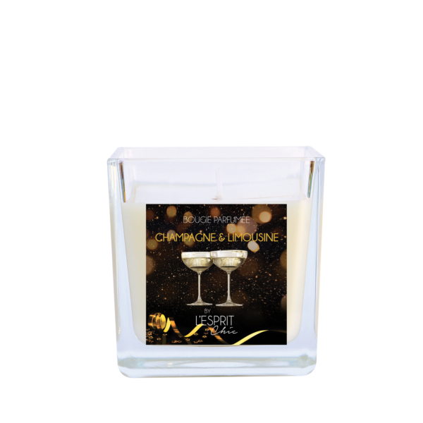 Bougie parfumée Champagne & Limousine Noire By L'Esprit Chic